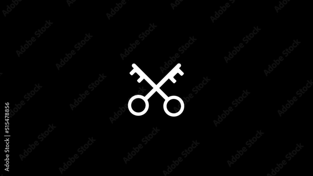 Poster white picture of keys on a black background. unlocking the door with keys. distortion liquid style t
