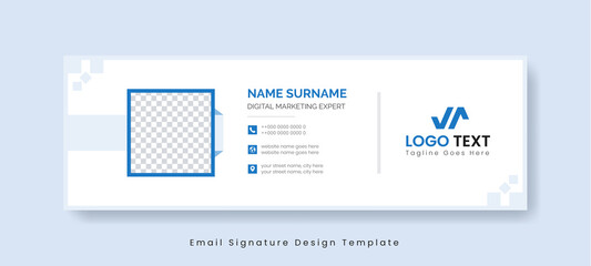 Creative And Clean Modern Business Email Signature Design Template For Company Or Personal Email Footer Simple And Minimalist Design Social Media Cover