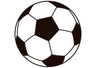 Fototapeta premium サッカー,サッカーボール,フットボール,ボール,スポーツ,サッカー部,フットサル,球技,球技大会,運動,部活,挿絵,ワンポイント,白黒,球蹴り,体育,球,クラブ,リフティング,ドリブル,蹴球,競技,ワールドカップ,イラスト