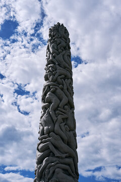 The Monolite in the Vigeland Park (Vigelandsparken), Oslo.