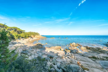 Papier Peint photo Plage de Palombaggia, Corse Fabulous view of  Palombaggia and Tamaricciu beaches.