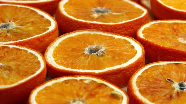 Decay process in time lapse orange dries up becomes moldy and rots, spoiled harvest, world hunger