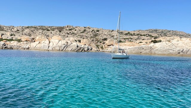 yacht in the sea