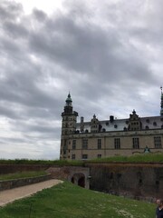 Fototapeta na wymiar The castle of Kronborg in helsingoer in Denmark