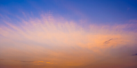 sunset sky with clouds