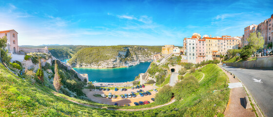 Astonishing view of old town Bonifacio.