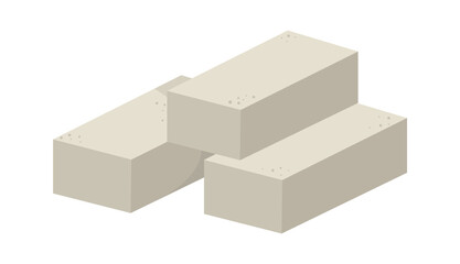 Building bricks Construction Industry. Vector illustration