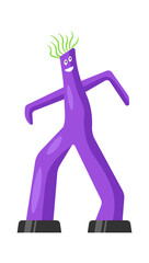 Inflatable advertising tube man. Vector illustration