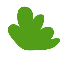 Green bushes icon. Vector illustration
