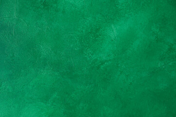 Green concrete wall texture background. Copy space.