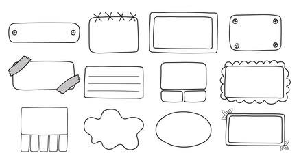 Differently shaped text frames for your message