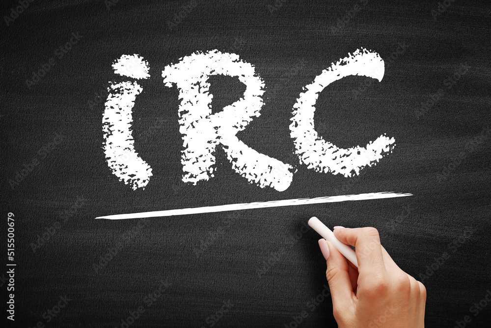 Poster irc - internet relay chat is a text-based chat system for instant messaging, acronym technology conc
