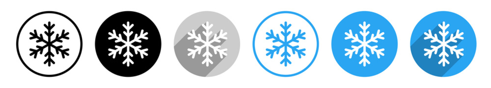 Eis / Schneeflocke Vektor Icons