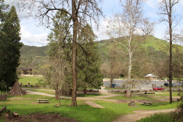 Fototapeta na wymiar Mountains, Marshall Gold Discovery State Historic Park, Coloma, California