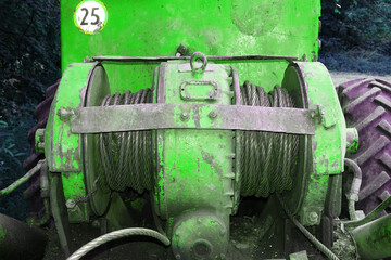 Winding device on LKT logging machine