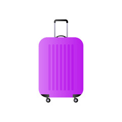 Travel suitcase. Isolated on white background. Vector illustration.