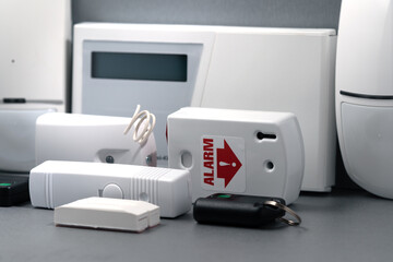 security alarm systems. Industrial or home alarm.