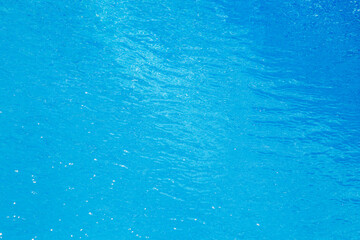 water reflection in pool with small tiles