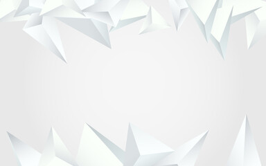 Fototapeta premium Transparent Triangle Dynamic Vector Gray