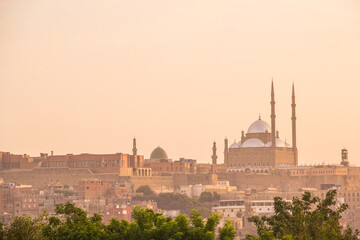 Mosque of Muhammad Ali in the heart of the Citadel in Cairo, Egypt