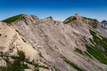 mountain landscape with blue sky