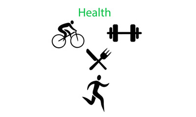 illustration of healthy living