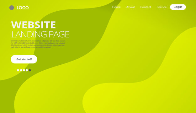 Background With Green Elements, Green Background, Green Landing Page