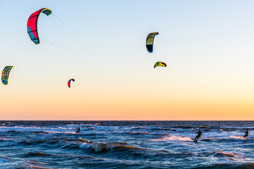 Kiteboarding kitesurfing Naples Beach Florida