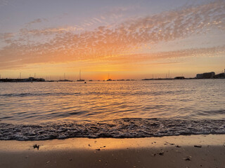 Obraz premium sunset at the beach