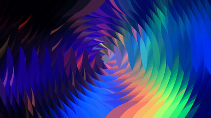 Geometric radial neon cyberpunk background