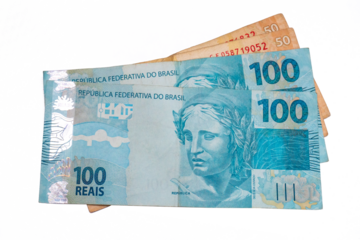Dinheiro brasileiro 100 reais Brazilian money 100 reais	