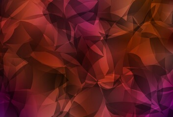 Obraz premium Dark Red vector polygonal background.