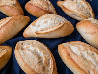Traditional bread from Mexico. Bolillo