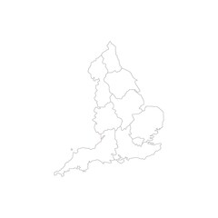 english country map logo illustration design