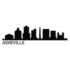 Fototapeta premium Asheville skyline
