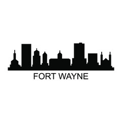 Obraz premium Fort wayne skyline