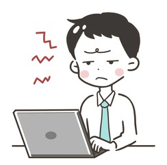 パソコン　男性　困る３