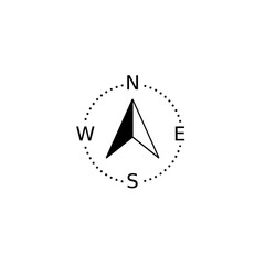 Compass vector icon north direction © singgih