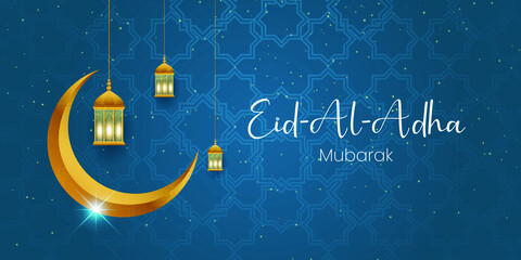 Eid mubarak islamic greeting card , poster, banner design, vector illustration