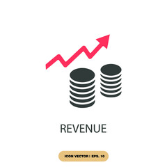 revenue icons  symbol vector elements for infographic web
