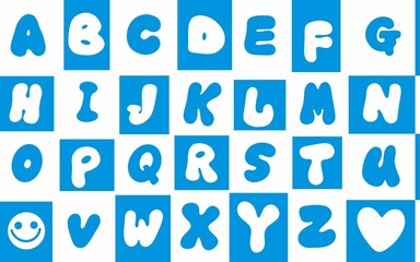 School English alphabet pattern for kids and fabrics and wrapping paper and notebooks and packaging and hobbies