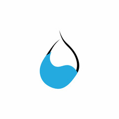 Water drop icon vector illustration design template