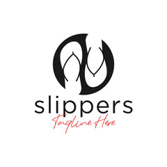 flip flop sales industry illustration logo
