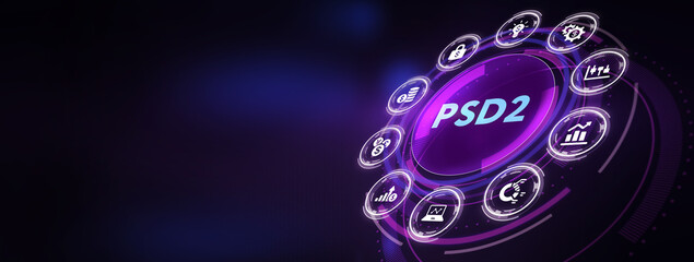 Fintech Financial technology digital money online banking business finance concept.