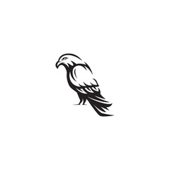 eagle silhouette logo template design