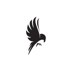 eagle silhouette logo template design
