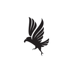 eagle silhouette logo template design