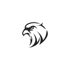 eagle silhouette logo template design
