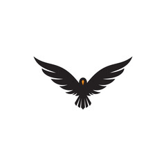 eagle silhouette logo template design