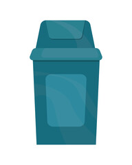 green trash bin